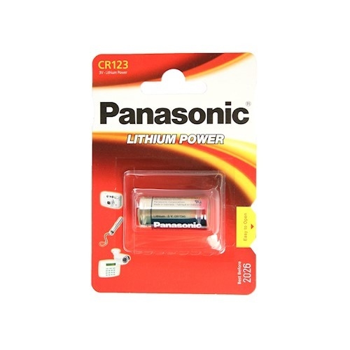 Panasonic CR123A batteri (lithium) (1 stk.)